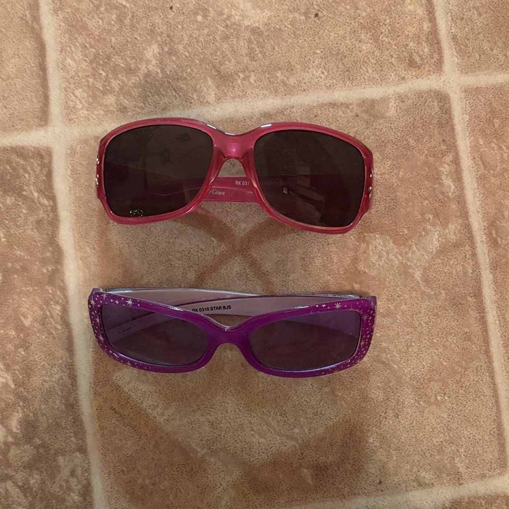 Kids Pink and Purple Sunglasses Set